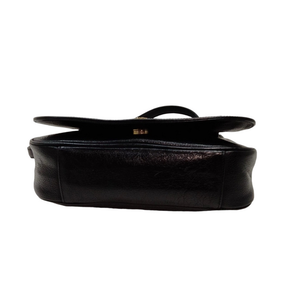 MCM Black Leather Shoulder Bag with COA EUC - Picture 7 of 17